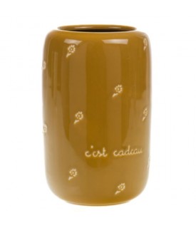 162737 VASE CAPUCINE JAUNE 