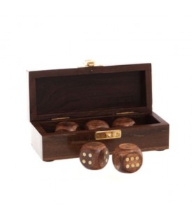 162623 BOITE A DES EN BOIS 