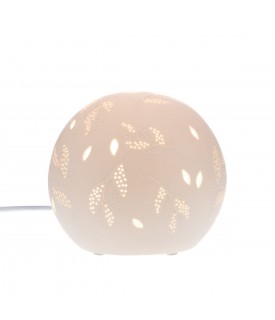 LAMPE BOULE FEUILLES